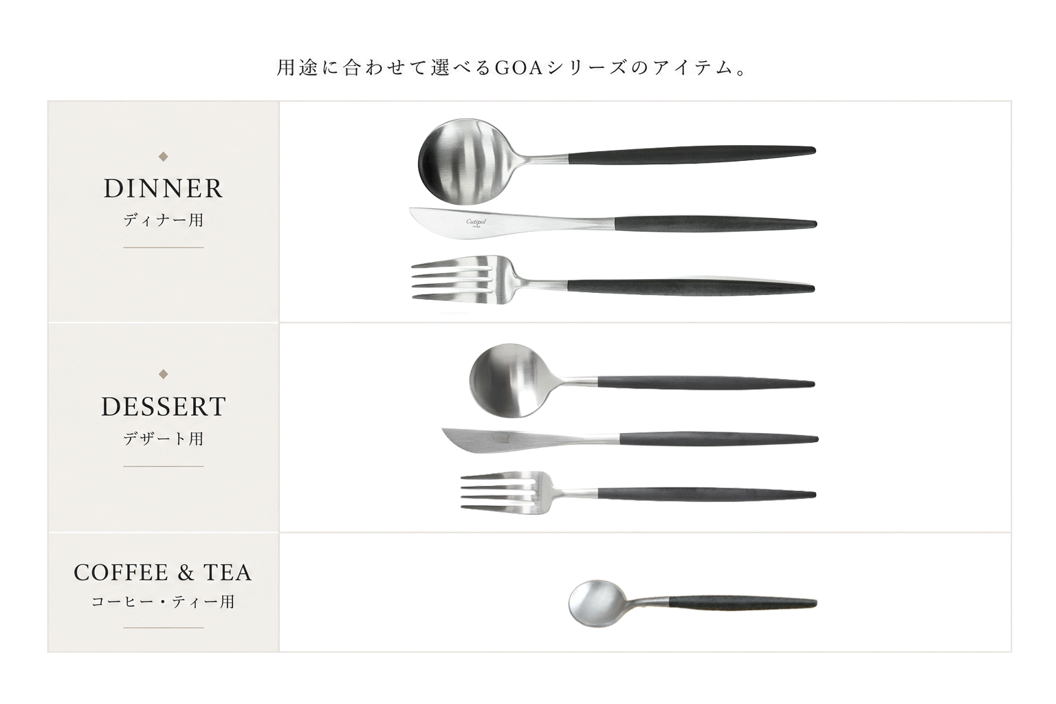 クチポール GOA ディナーセット 箱付 イメージ