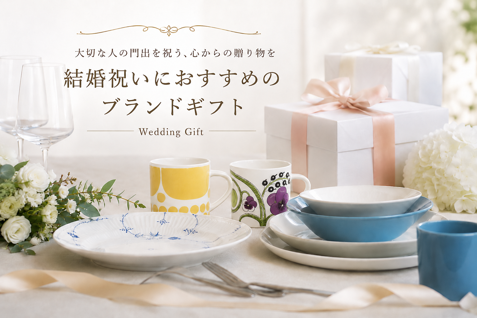 結婚祝いにおすすめのブランド食器ギフト
