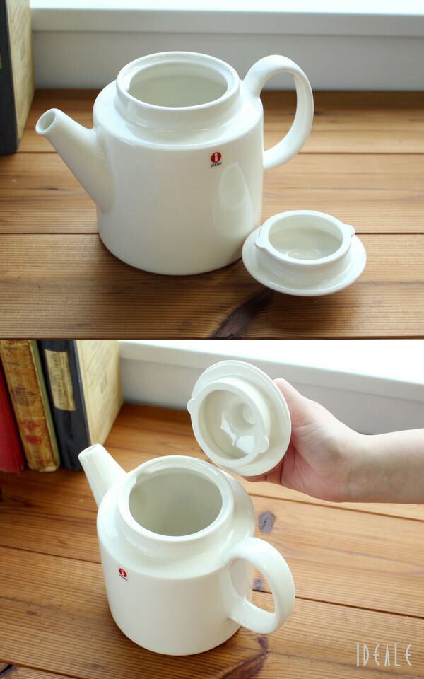 イッタラ（iittala） ティーマ/Teema ティーポット 1.0L 蓋(ふた)付き ホワイト