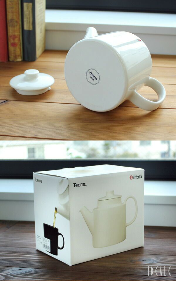 イッタラ（iittala） ティーマ/Teema ティーポット 1.0L 蓋(ふた)付き ホワイト
