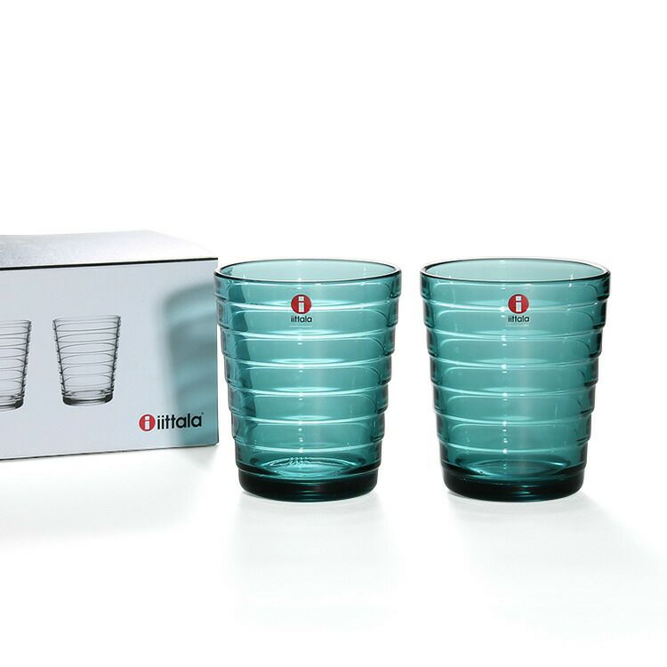 イッタラ（iittala） アイノアアルト/Aino Aalto タンブラー 220ml ペア シーブルー