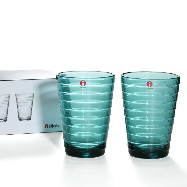 イッタラ（iittala） アイノアアルト/Aino Aalto ハイボール 330ml ペア シーブルー