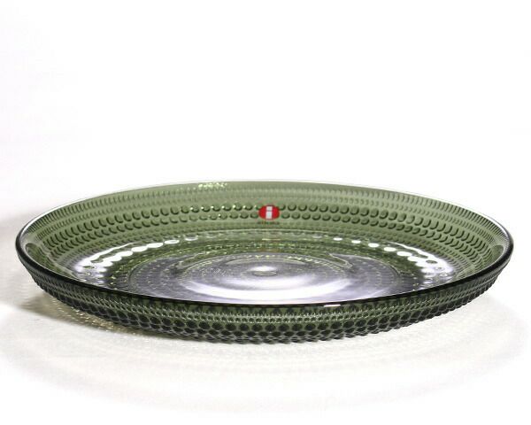 イッタラ（iittala） カステヘルミ/Kastehelmi プレート 17cm モスグリーン