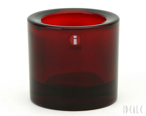 イッタラ（iittala） キビ/Kivi キャンドルホルダー 60mm クランベリー