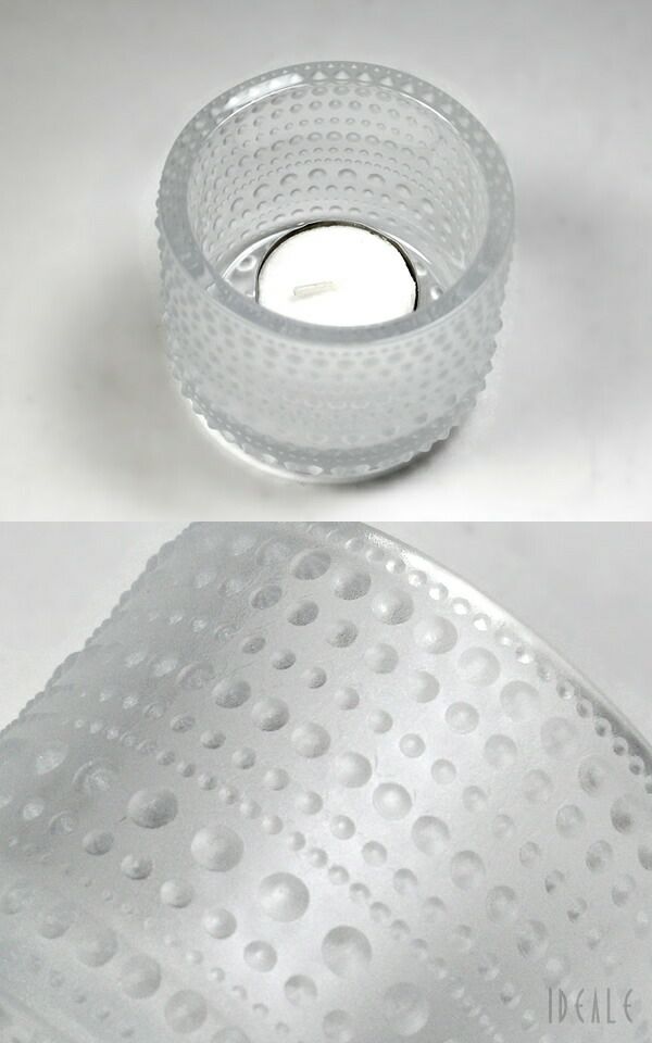 イッタラ（iittala） カステヘルミ/Kastehelmi キャンドルホルダー 64mm マットフロスト