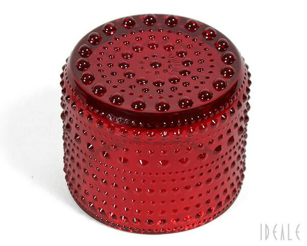 イッタラ（iittala） カステヘルミ/Kastehelmi キャンドルホルダー 64mm クランベリー