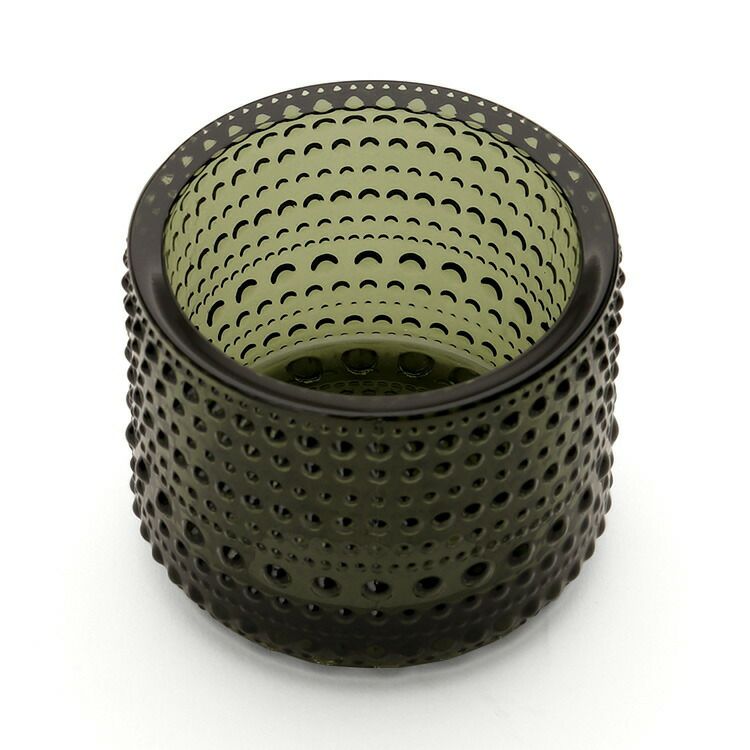 イッタラ（iittala） カステヘルミ/Kastehelmi キャンドルホルダー 64mm モスグリーン