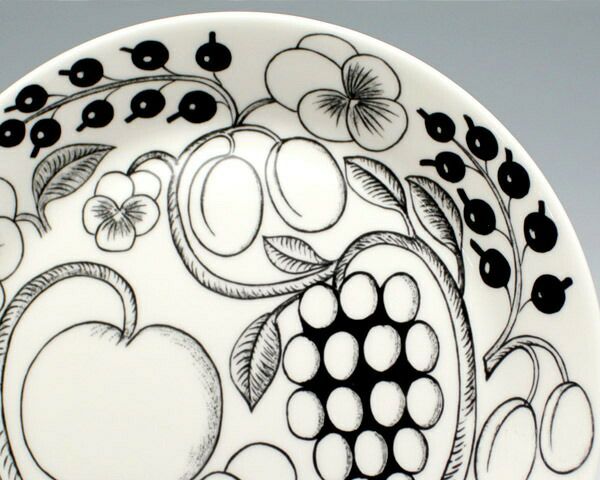 アラビア（ARABIA） パラティッシ/Paratiisi プレート 21cm ブラック