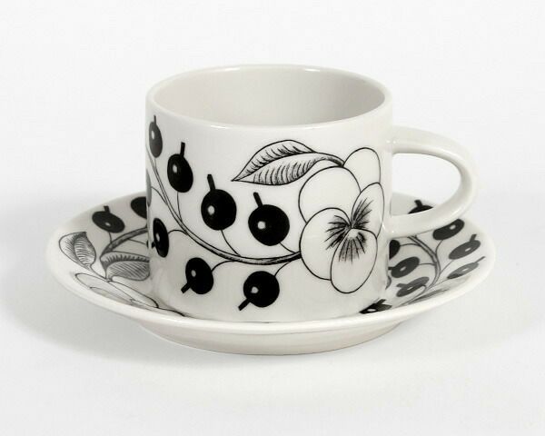 アラビア（ARABIA） パラティッシ/Paratiisi コーヒーカップ&ソーサー ブラック