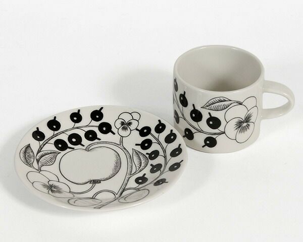 アラビア（ARABIA） パラティッシ/Paratiisi コーヒーカップ&ソーサー ブラック