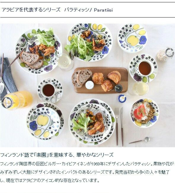 アラビア（ARABIA） パラティッシ/Paratiisi コーヒーカップ&ソーサー ブラック