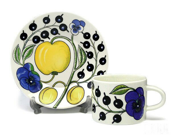 アラビア（ARABIA） パラティッシ/Paratiisi ティーカップ&ソーサー イエロー