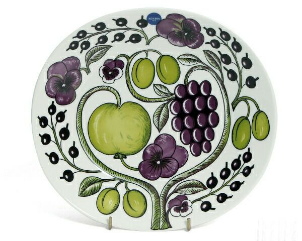 アラビア（ARABIA） パラティッシ/Paratiisi オーバルプレート 25cm パープル