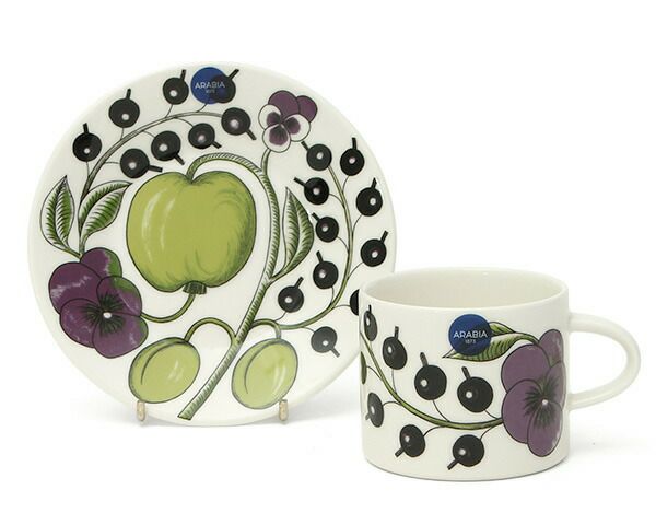 アラビア（ARABIA） パラティッシ/Paratiisi コーヒーカップ&ソーサー パープル