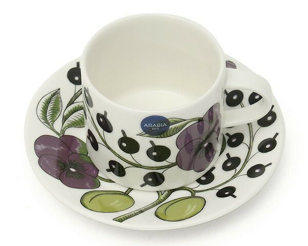 アラビア（ARABIA） パラティッシ/Paratiisi コーヒーカップ&ソーサー パープル