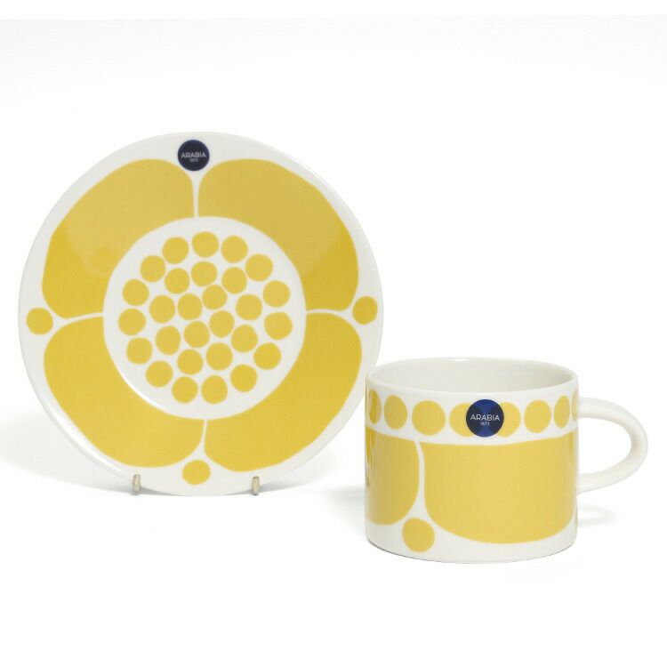 アラビア（ARABIA） スンヌンタイ/Sunnuntai ティーカップ＆ソーサー 280ml
