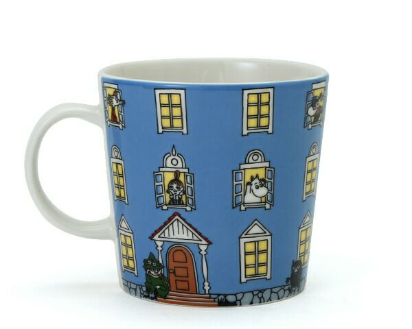 アラビア（ARABIA） ムーミン/Moomin 70周年記念マグカップ 300ml ハウス 赤い三角屋根付き(紙製)