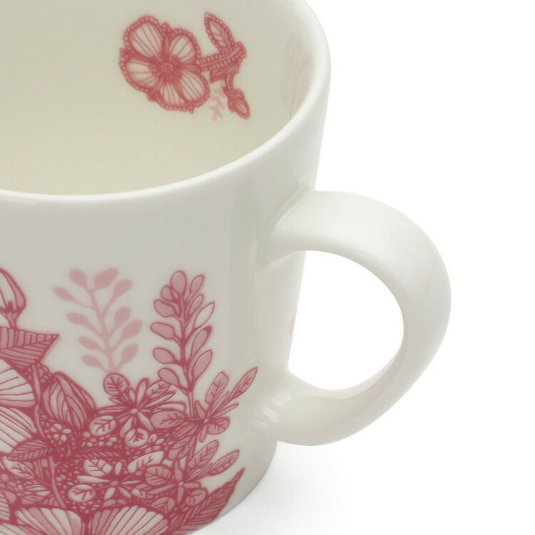 アラビア（ARABIA） フヴィラ/Huvila マグカップ 300ml ピンク/ホワイト