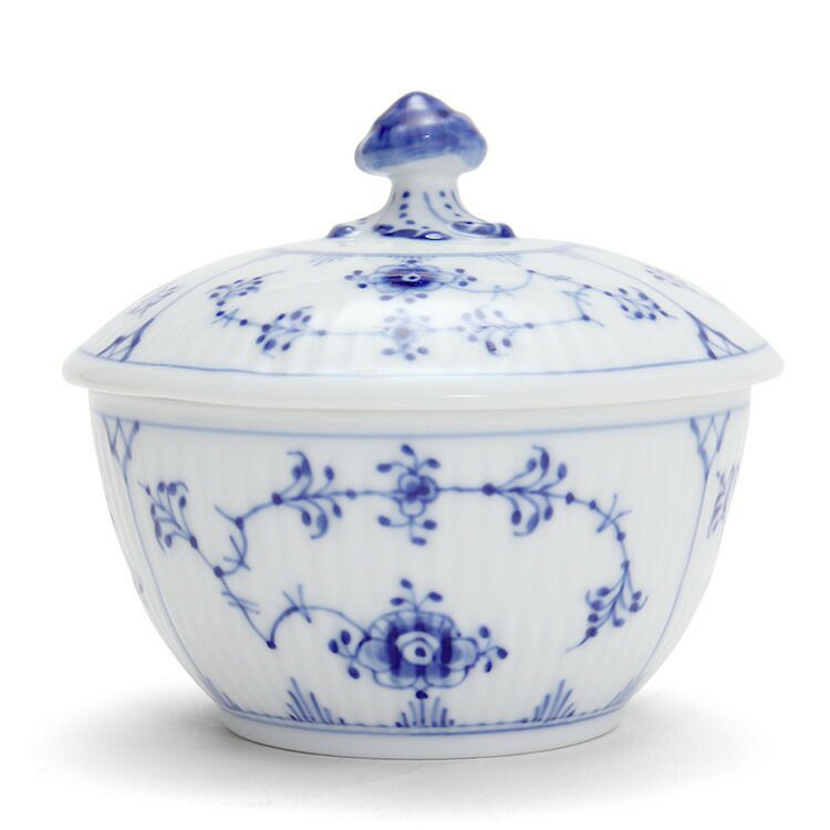 ロイヤルコペンハーゲン（Royal Copenhagen） ブルーフルーテッド プレイン/Blue Fluted Plain シュガーボックス 小