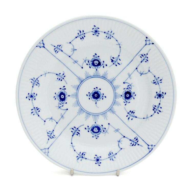 ロイヤルコペンハーゲン（Royal Copenhagen） ブルーフルーテッド プレイン/Blue Fluted Plain プレート 19cm フラット