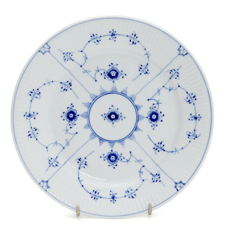 ロイヤルコペンハーゲン（Royal Copenhagen） ブルーフルーテッド プレイン/Blue Fluted Plain プレート 22cm フラット