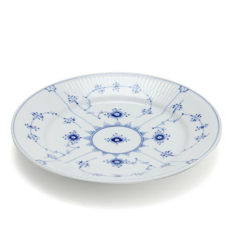 ロイヤルコペンハーゲン（Royal Copenhagen） ブルーフルーテッド プレイン/Blue Fluted Plain プレート 22cm フラット