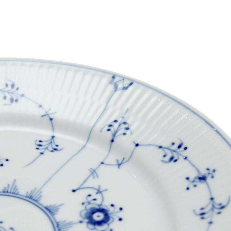 ロイヤルコペンハーゲン（Royal Copenhagen） ブルーフルーテッド プレイン/Blue Fluted Plain プレート 22cm フラット