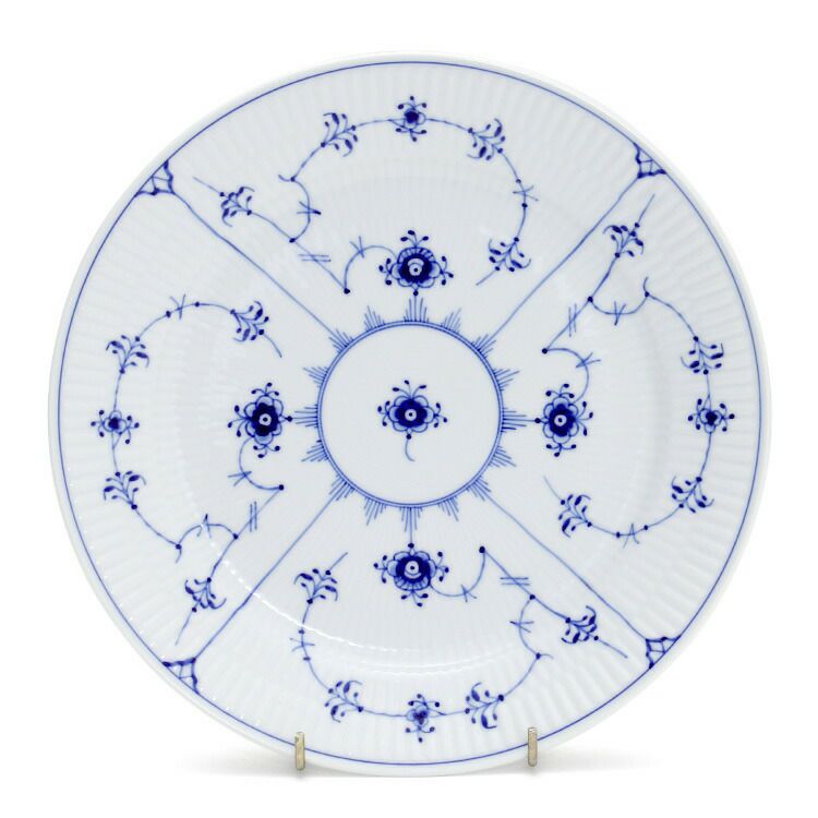 ロイヤルコペンハーゲン（Royal Copenhagen） ブルーフルーテッド プレイン/Blue Fluted Plain プレート 25cm フラット
