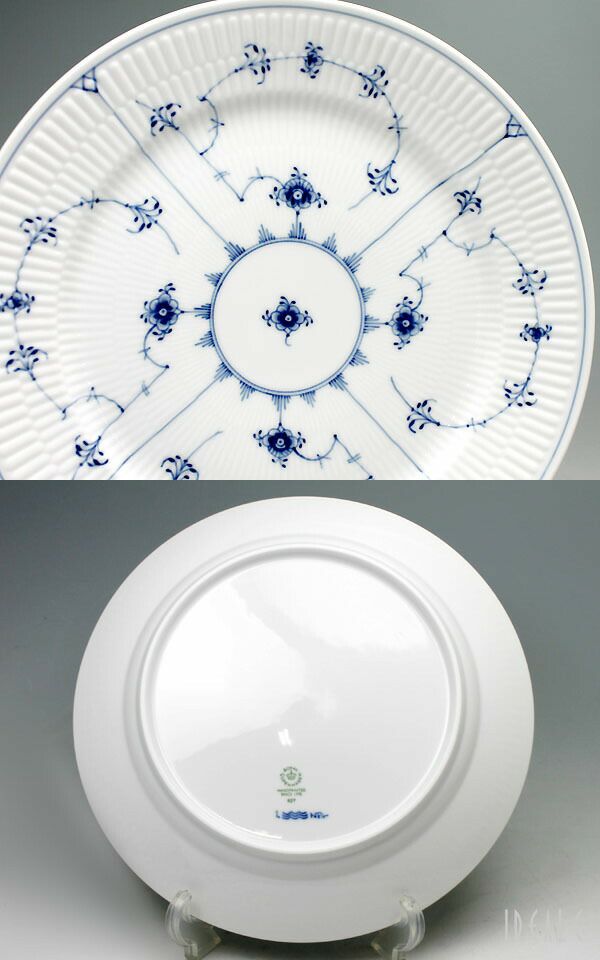 ロイヤルコペンハーゲン（Royal Copenhagen） ブルーフルーテッド プレイン/Blue Fluted Plain プレート 27cm フラット
