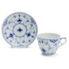 ロイヤルコペンハーゲン（Royal Copenhagen） ブルーフルーテッド ハーフレース/Blue Fluted Half Lace コーヒーカップ&ソーサー 170ml