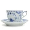 ロイヤルコペンハーゲン（Royal Copenhagen） ブルーフルーテッド ハーフレース/Blue Fluted Half Lace コーヒーカップ&ソーサー 170ml