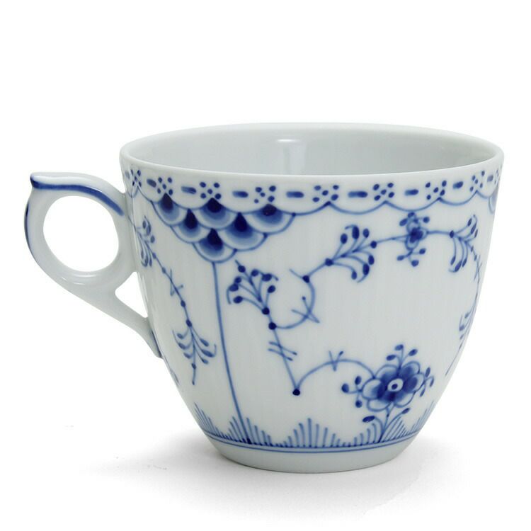 ロイヤルコペンハーゲン（Royal Copenhagen） ブルーフルーテッド ハーフレース/Blue Fluted Half Lace コーヒーカップ&ソーサー 170ml