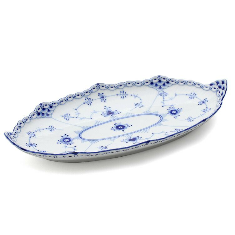 ロイヤルコペンハーゲン（Royal Copenhagen） ブルーフルーテッド ハーフレース/Blue Fluted Half Lace プレート 24.5cm