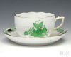 ヘレンド（Herend） アポニーグリーン/AV ティーカップ&ソーサー