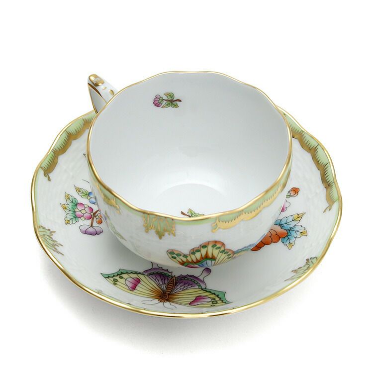 ヘレンド（Herend） ヴィクトリアブーケ/VBO ティーカップ&ソーサー