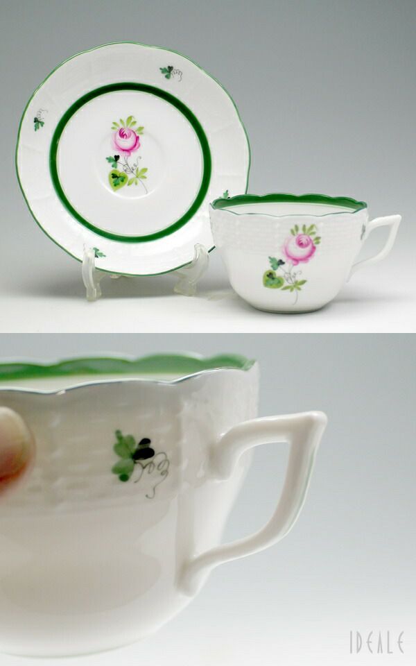 ヘレンド（Herend） ウィーンのバラ/VRH ティー/コーヒーカップ&ソーサー