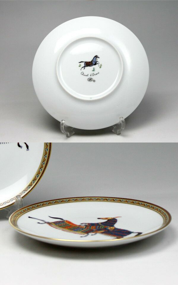 エルメス（HERMES） シュバルドリアン/Cheval d'Orient パンプレート 17cm ペア