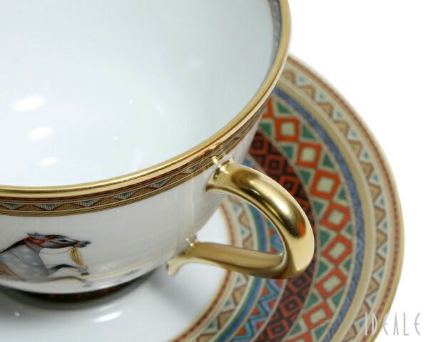 エルメス（HERMES） シュバルドリアン/Cheval d'Orient ティーカップ&ソーサー ペア No.2