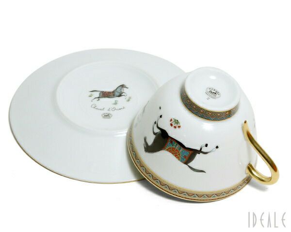 エルメス（HERMES） シュバルドリアン/Cheval d'Orient ティーカップ&ソーサー ペア No.2