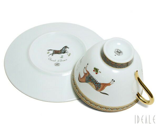 エルメス（HERMES） シュバルドリアン/Cheval d'Orient ティーカップ&ソーサー ペア No.4