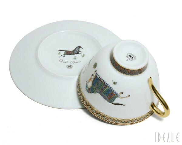 エルメス（HERMES） シュバルドリアン/Cheval d'Orient ティーカップ&ソーサー ペア No.5