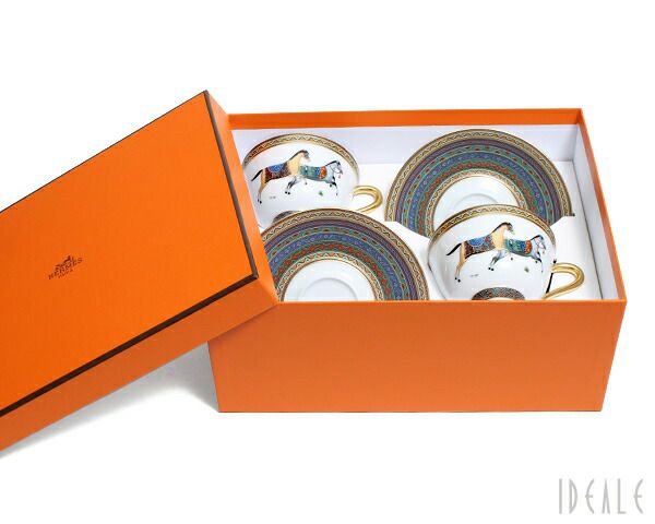エルメス（HERMES） シュバルドリアン/Cheval d'Orient ティーカップ&ソーサー ペア No.5