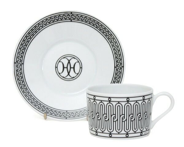 エルメス（HERMES） アッシュデコ/H Deco ティーカップ&ソーサー ペア