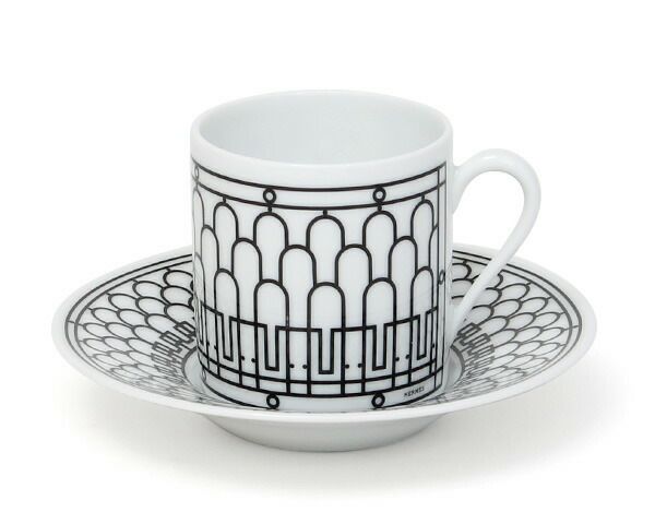 エルメス（HERMES） アッシュデコ/H Deco コーヒーカップ&ソーサー ペア