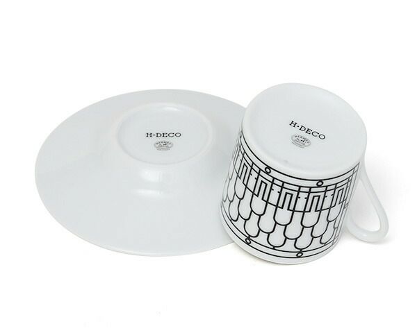 エルメス（HERMES） アッシュデコ/H Deco コーヒーカップ&ソーサー ペア