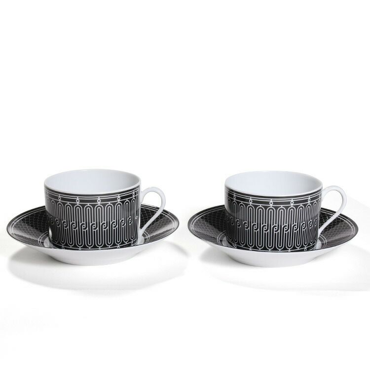 エルメス（HERMES） アッシュデコ/H Deco ブレックファスト カップ＆ソーサー ペア
