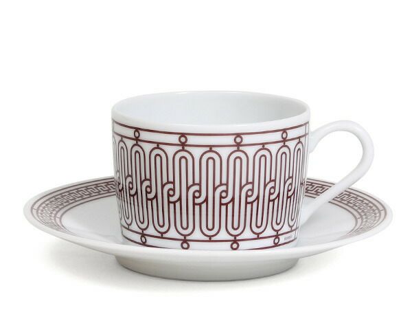 エルメス（HERMES） アッシュデコ/H Deco ティーカップ&ソーサー ペア