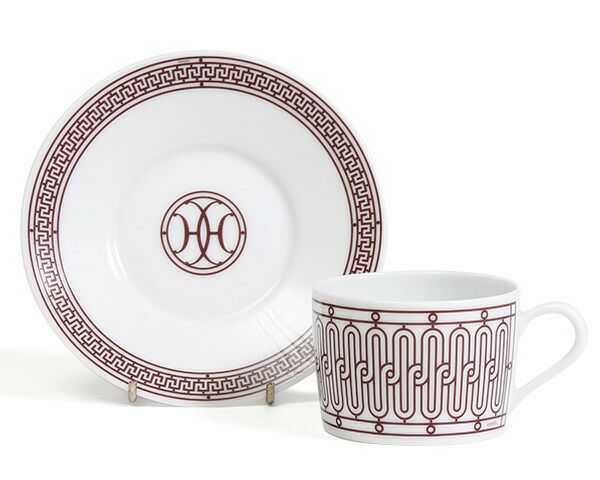 エルメス（HERMES） アッシュデコ/H Deco ティーカップ&ソーサー ペア