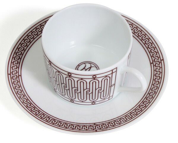 エルメス（HERMES） アッシュデコ/H Deco ティーカップ&ソーサー ペア