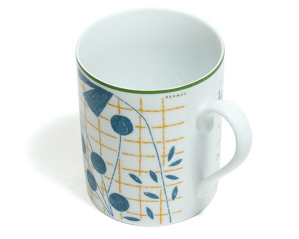 エルメス（HERMES） ウォークインザガーデン/A walk in the garden マグカップ 300ml ブルー